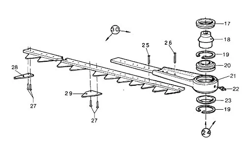 89508737 - блок подрезающих ножей