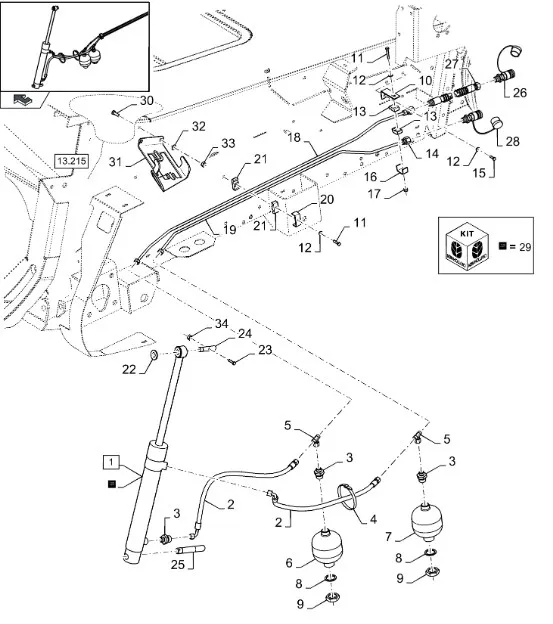 87593455 - Цилиндр гидравлический